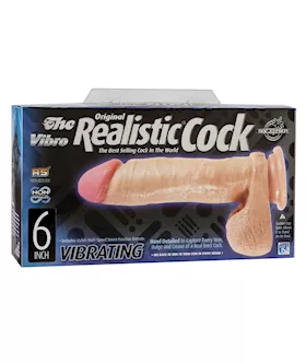 Vibrating 6quot Realistic Cock Flesh