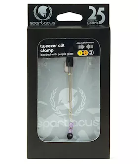 Spartacus Beaded Clit Clamp Purple
