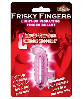 Frisky Finger Light Up Vibrating Finger Bullet Magenta