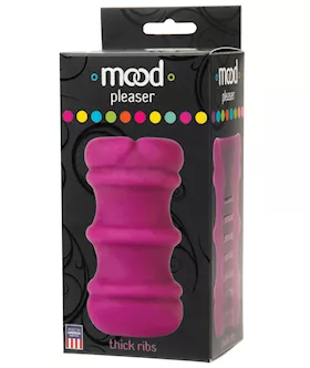Mood Ultraskyn Thick Ribbed Stroker  Purple