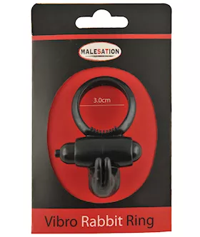 MALESATION Vibro Rabbit Ring Black
