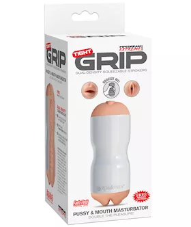 PDX Extreme Tight Grip Dual Density Squeezable Strokers  Pussy amp Mouth