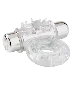 Nu Sensuelle Mate Ultra Bullet Ring Cockring 7 Function Clear