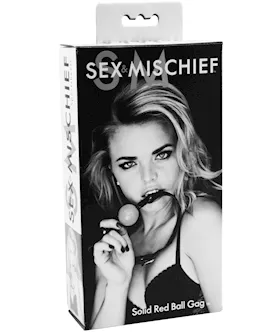 Sex amp Mischief Solid Red Ball Gag