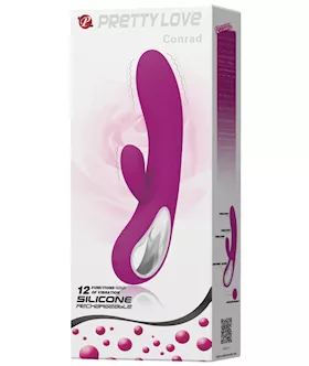 Pretty Love Elmer Rabbit wHandle 12 Function Fuchsia