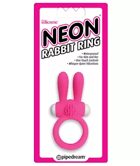 Neon Luv Touch Rabbit Ring Pink