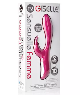 Nu Sensuelle Giselle Rechargeable Rabbit Magenta