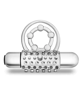 Blush Stay Hard Super Clitifier Cock Ring Clear