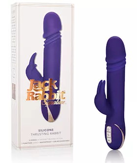 Jack Rabbit Signature Silicone Thrusting Rabbits Purple