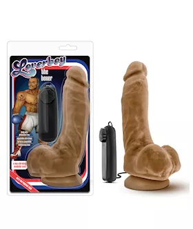 Blush Coverboy the Boxer 9quot Vibrating Realistic Cock Mocha