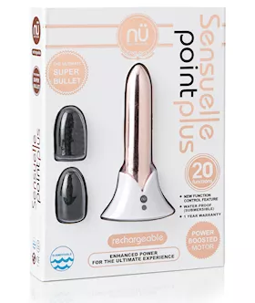 Nu Sensuelle Point Plus Rechargeable Bullet Rose Gold