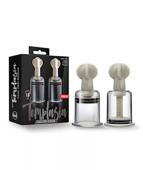 Blush Temptasia Clit amp Nipple Large Twist Suckers Clear Set of 2