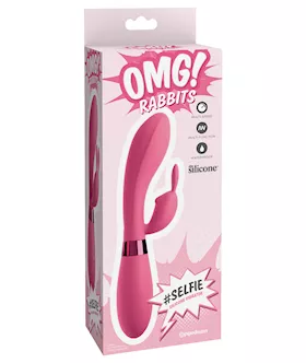 OMG Rabbits Hash Tag Selfie Pink