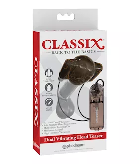 Classix Dual Vibrating Head Teaser  BlackSmoke