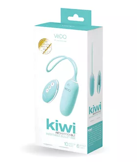 VeDO KIWI Rechargeable Insertable Bullet Tease Me Turquoise