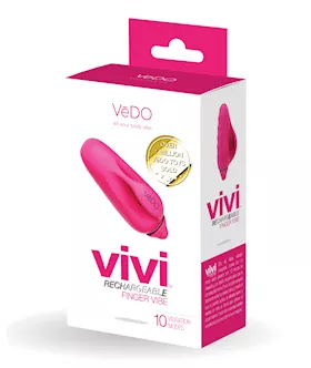 VeDO VIVI Rechargeable Finger Vibe  Foxy Pink