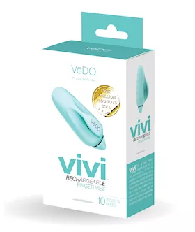 VeDO VIVI Rechargeable Finger Vibe  Tease Me Turquoise