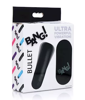 Bang Vibrating Bullet w Remote Control Black