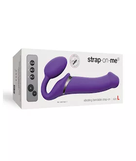 Strap on Me Vibrating Bendable Strapless Strap on Large  Purple