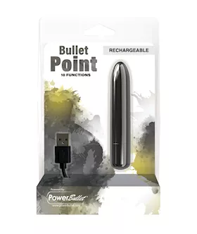 Bullet Point Rechargeable Bullet 10 Functions Black