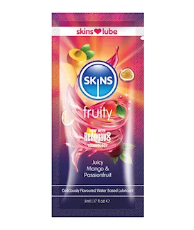Skins Water Based Lubricant  5 ml Foil Mango amp Passionfruit