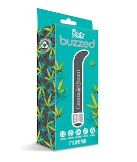Buzzed 7quot GSpot Vibe   Canna Queen Black