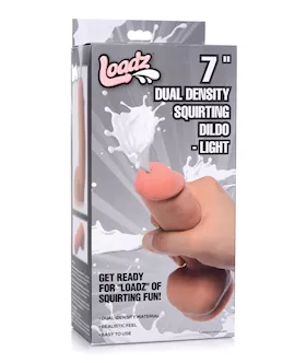 Loadz 7quot Dual Density Squirting Dildo  Light