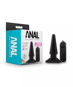Blush Anal Adventures Basic Vibrating Anal Pleaser Black