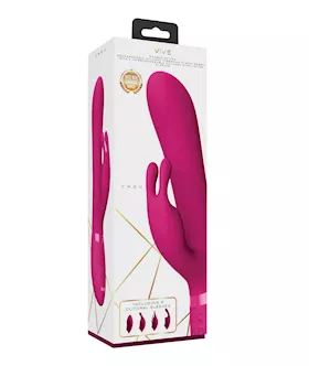 Shots Vive Chou GSpot Rabbit wInterchangeable Clitoral Attachments Pink