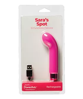 Sara039s Spot Rechargeable Bullet wG Spot Sleeve  10 Functions Pink