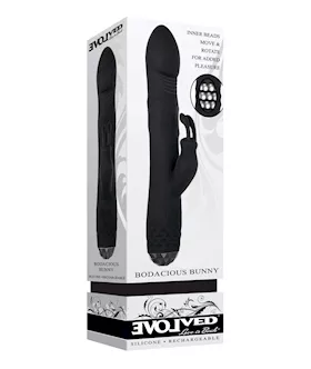 Evolved Bodacious Bunny Rotating Rabbit Black