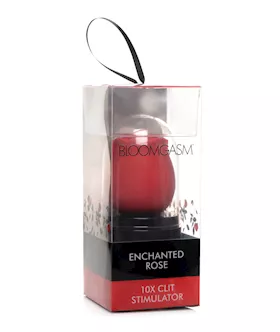 Inmi Bloomgasm Enchanted Rose 10X Clitoral Stimulator wCase Red