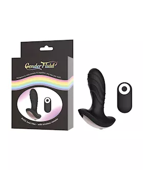 Gender Fluid Buzz Anal Vibe wRemote Black