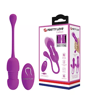 Pretty Love Callieri Remote Thrusting Egg  Fuchsia