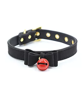 Plesur Cat Bell Bow Tie Collar  Black