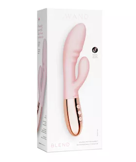 Le Wand BLEND Double Motor Rabbit Rechargeable Vibrator Rose Gold