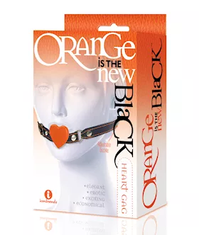 The 9039s Orange is the New Black Silicone Heart Gag