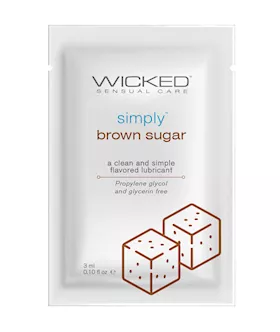 Wicked Sensual Care Simply Water Based Lubricant  1 oz Brown Sugar