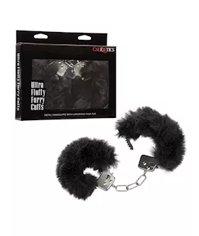 Ultra Fluffy Furry Cuffs  Black