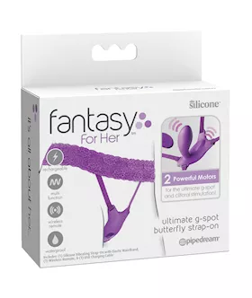 Fantasy For Her Ultimate GSpot Butterfly Strap On Purple