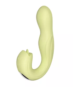 Joi Rotating Head GSpot Vibrator amp Clit Licker Yellow