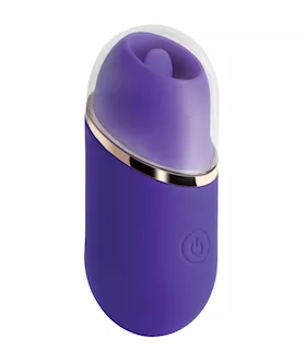 Abby Mini Clit Licking Vibrator Tongue Sex Toy  Purple