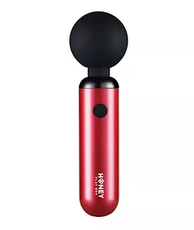 Pomi Wand Clit Tease Vibrating Wand Deep Rose