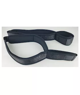 Spartacus Wrist to Thigh Cuffs  Neoprene Black