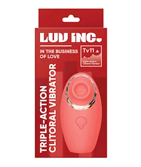 Luv Inc Triple Action Clitoral Vibrator Coral