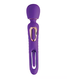 Riley Vibrating Massage Wand amp GSpot Tapping Stimulator Purple
