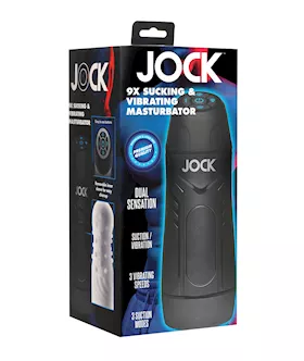 Curve Toys Jock 9X Sucking amp Vibrating Masturbator White