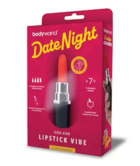 Bodywand Date Night Kiss Kiss Lipstick Vibe BlackRed