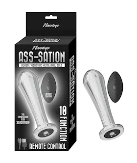 Asssation Remote Vibrating Metal Anal Bulb Silver