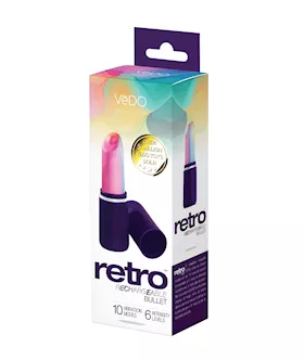 VeDO Retro Rechargeable Bullet Lip Stick Vibe Purple